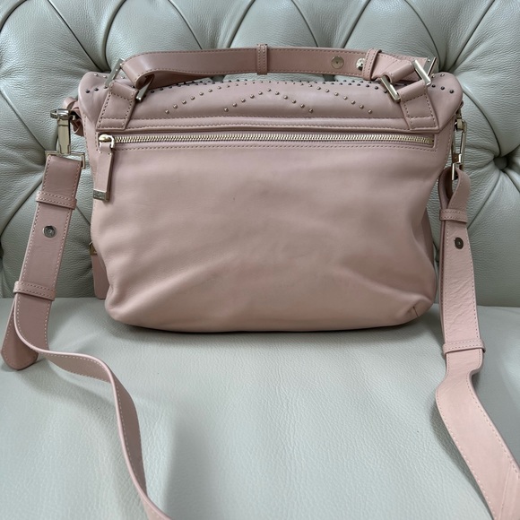 NWT Stuart Weitzman Lamb Leather Studded Bag Shoulder Strap Large - Picture 10 of 13